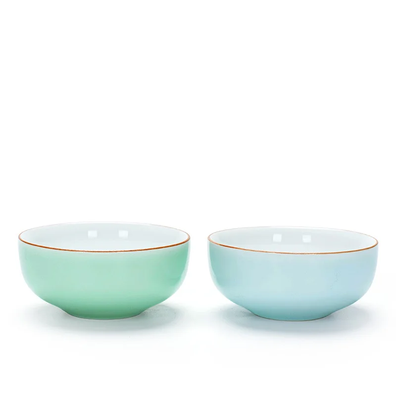 Китайская зеленая мини чашка для чая Celadon маленькая аксессуары чайной чаши