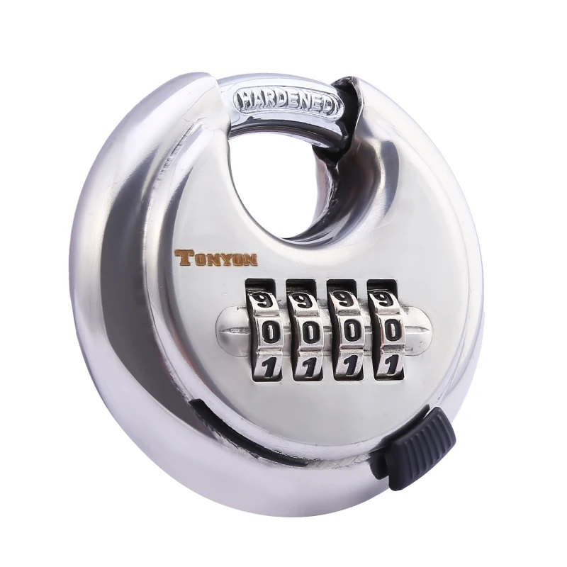 

4 Dial Digit Combination Lock Weatherproof Protection Security Padlock Outdoor Suitable For Sheds Lockers Gyms Safely Code Lock