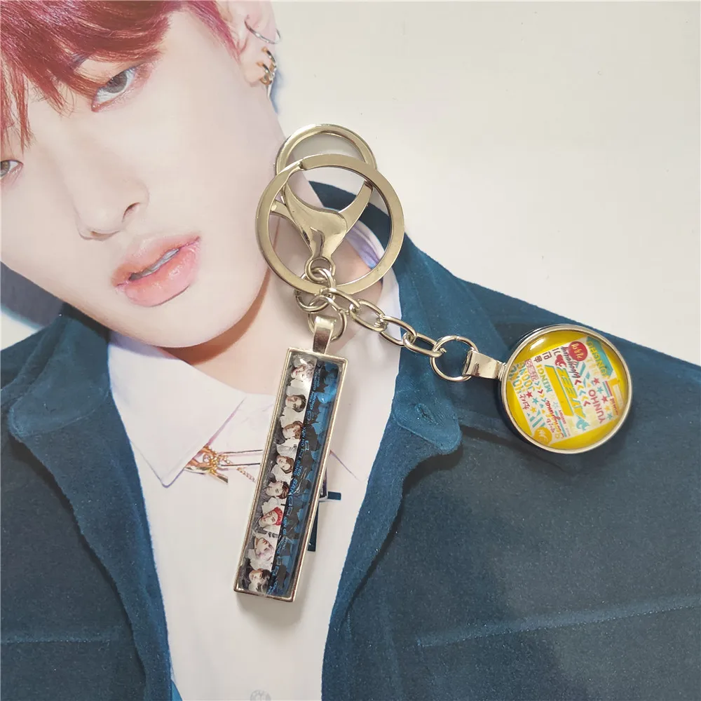 KOPOP ATEEZ Keychain Ladder ANTY Metal ANSWER New Album HONG JOONG Key Chain Ring Cute Bag Charm Wholesale K-pop | Украшения и