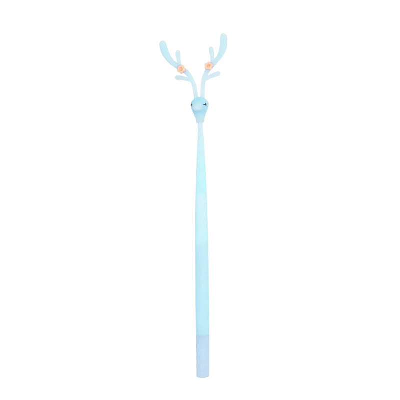 

New Hot Cute Christmas Elk Gel Pen Multipurpose Silicone Pen Portable Stationery Great Gifts for Children Students