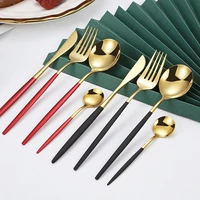 2 pcs knife fork spoon set 304 stainless steel portugal cutlery creative steak cutlery set western hotel cutlery dinnerware set