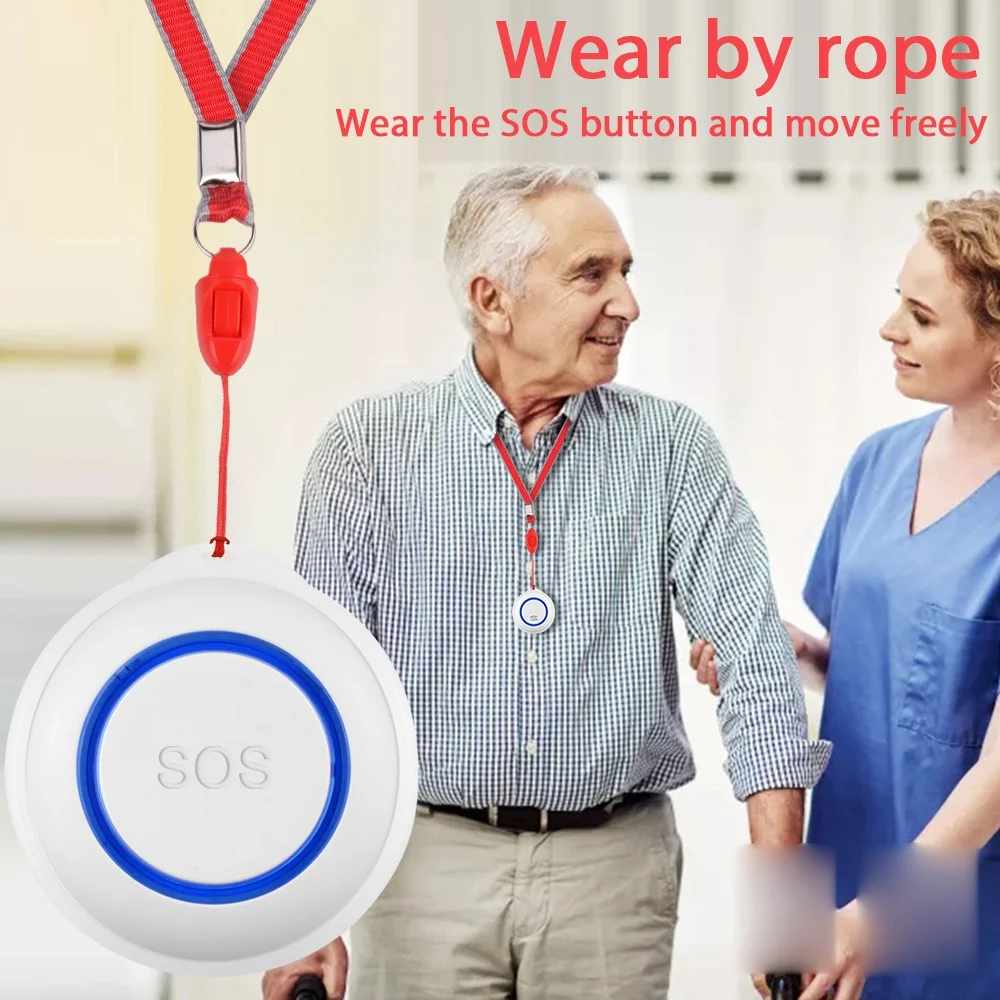 

WiFi SOS Emergency Button Wifi Smart Alarm Set Home Alarm Sensor, Suitable for the Safety of the Elderly and Children