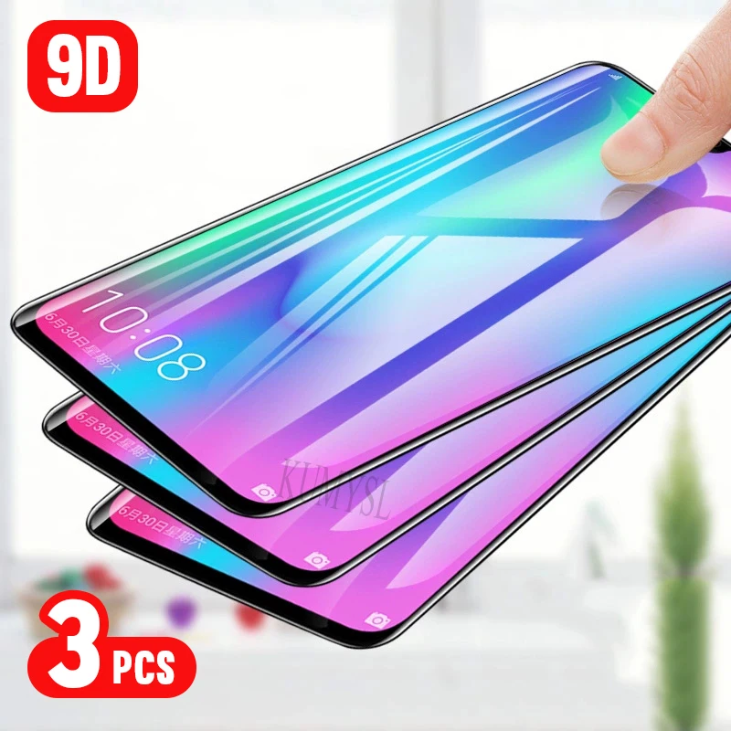 3 шт. полное покрытие из закаленного стекла для huawei P20 Pro P30 Lite P Smart P10 Plus Защита экрана для Honor 10i 20pro стеклянная пленка