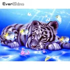 EverShine Алмазная вышивка тигра Алмазная картина полная дрель мультфильм животное вышивка крестом Алмазная мозаика картина Стразы