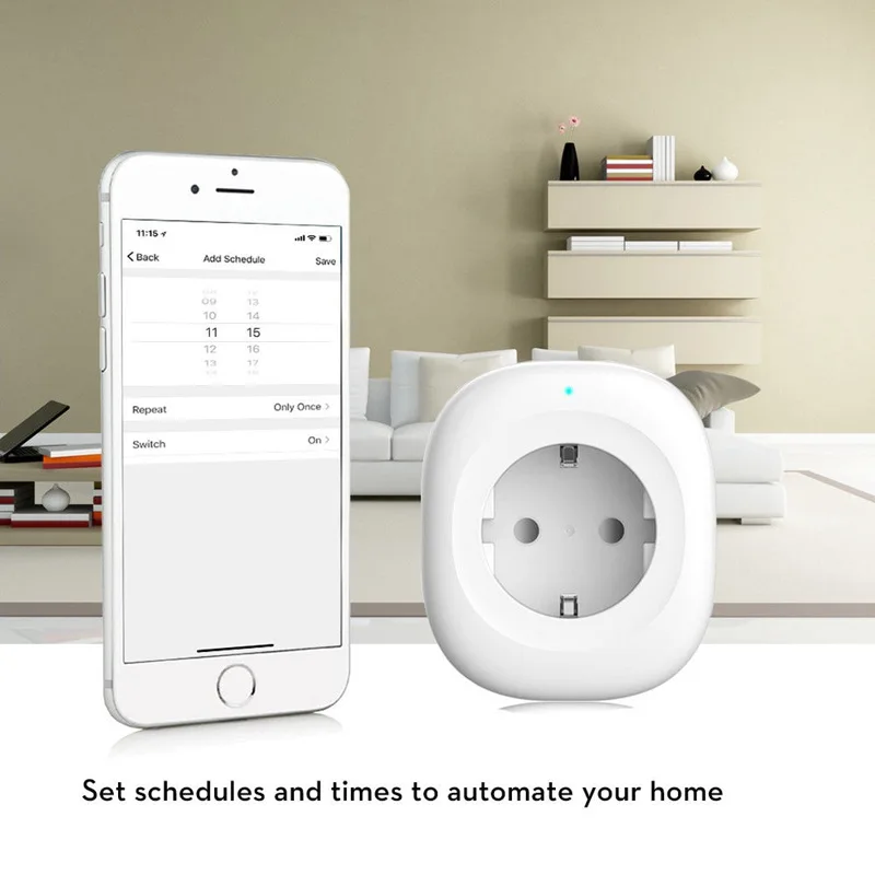 Мини Wifi умная розетка ЕС Вилка питания мобильное приложение Дистанционное