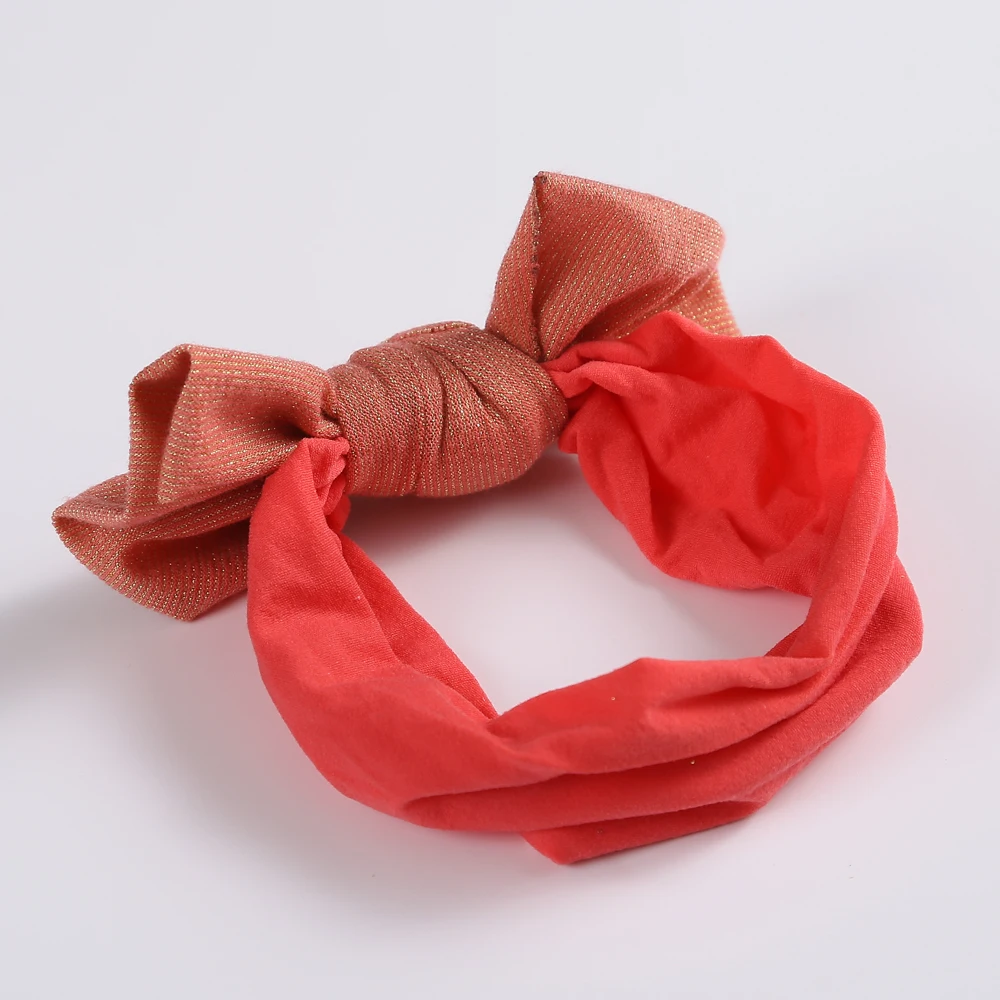 

22pc/lot 2021 New Baby Hair Accessories,Nylon Baby Headbands For Newborn Kids Wide Nylon Turban Knot Bow Head wraps Girls Props