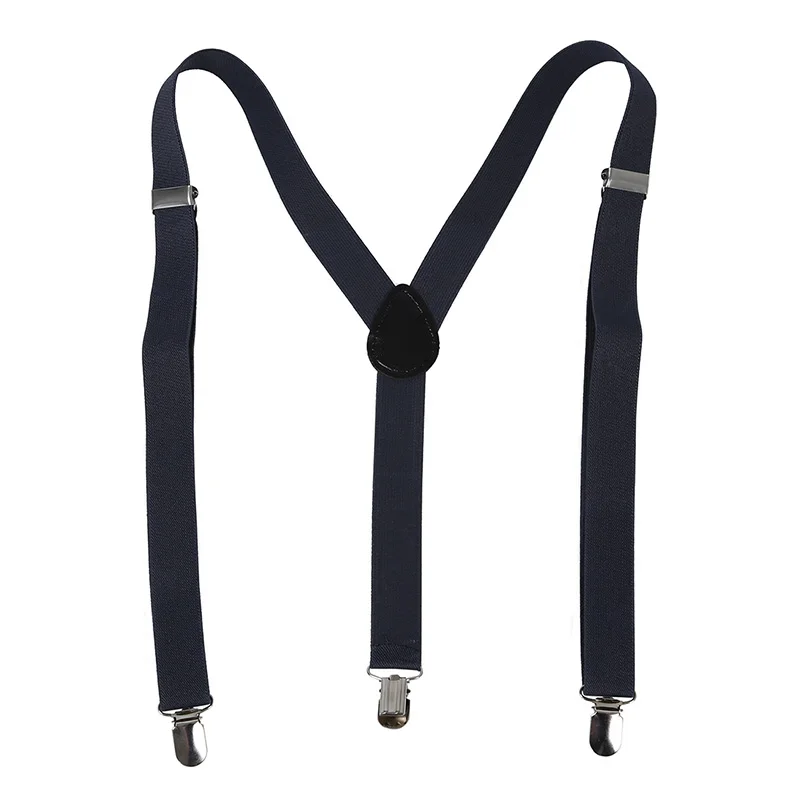 

Women Men Clip-on Adjustable Pants Elastic Y Back Suspender Braces - Gray
