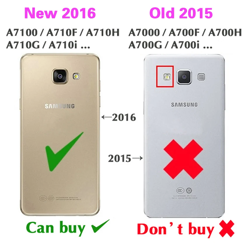 Кожаный чехол-книжка для телефона Samsung Galaxy A7 2016 A 7 A72016 SM A710 A710F SM-A710F противоударный