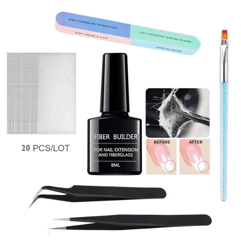 Набор жидких волоконных листов для ремонта ногтей|Комплекты и наборы| |