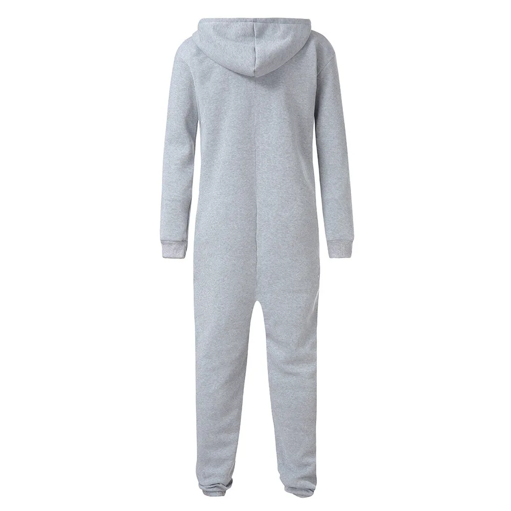 Мужской комбинезон, все в одном, для фитнеса, бега, для мужчин, t Non Footed Pajama Playsuit, блузка с капюшоном, Повседневная зимняя теплая Пижама# S