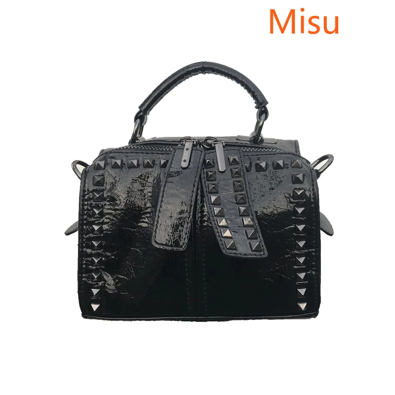 

Bags for Women 2020 New Fashion Handbag Cracked Pattern Wide Shoulder Strap Rivet Single Shoulder Messenger Bag Tide Bolso Mujer