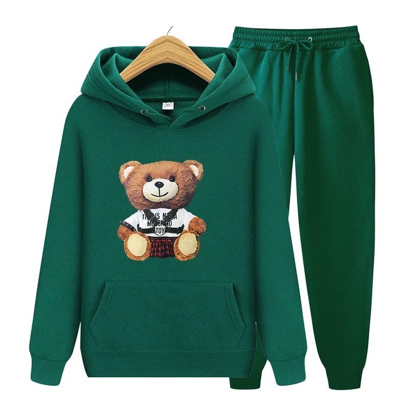 

2021 Men's Hoodie Set New Fashion Solid Color Printed Cotton High Quality Casual Pullover Men's/Ladies Hooded