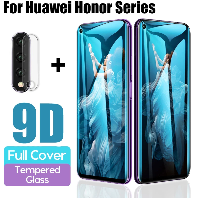 2 в 1 9D закаленное стекло для huawei Honor 20 камера протектор для Honor 10 Lite 20 Pro 10i защитное стекло Honor20 защитная пленка
