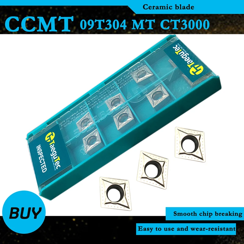 

10PCS CCMT09T304 MT CT3000 Internal Turning Tools Cermet Grade Carbide insert Lathe cutter Tool Tokarnyy turning insert