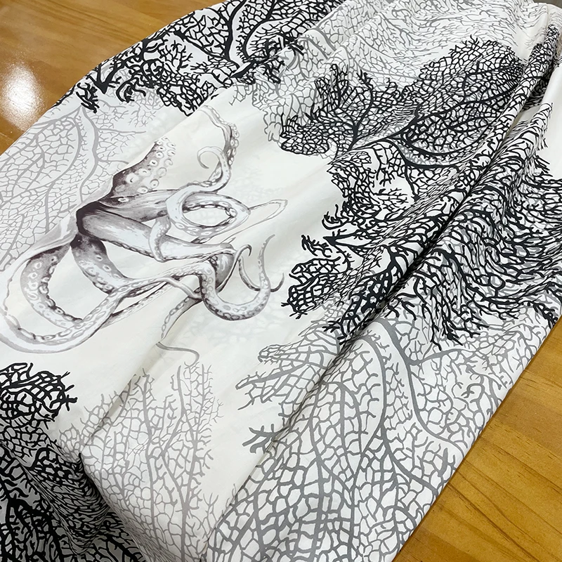 145 см ширина модные ветки и искусственная хлопковая ткань для женщин платье