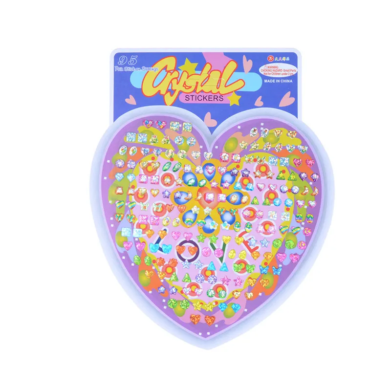Etiqueta de pendiente de palo de cristal hermoso para ni&ntilde;os, bolsa de cuerpo de juguete, joyer&iacute;a de fiesta, regalo de Navidad, nuevo-5