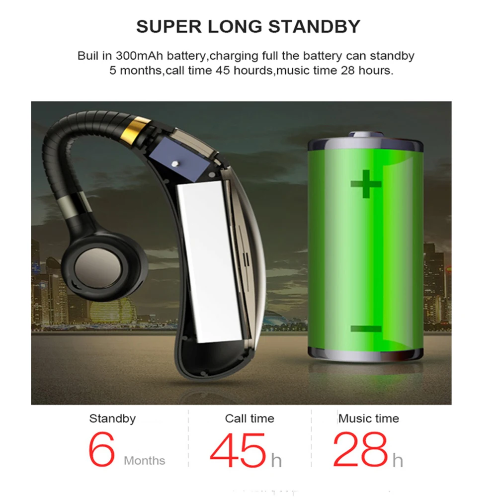 New K06 300mAh Long Standby Wireless Bluetooth Earphone Headphones Earbud with Microphone HD Music Headsets for IPhone Se Xiaomi |