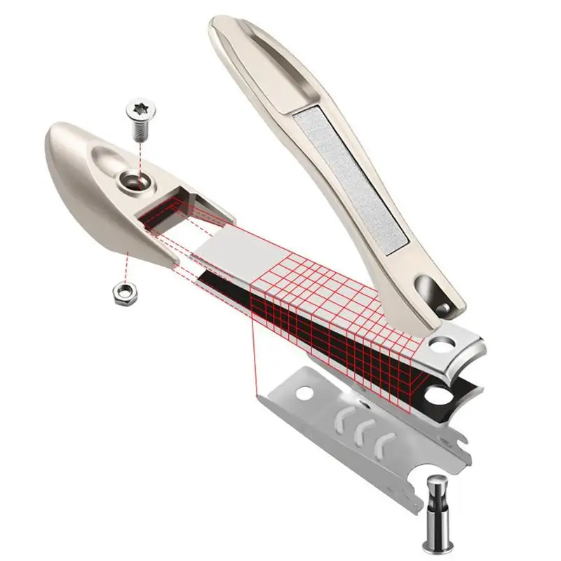 Professional Nail Clippers Nanoglass Toenail Fingernail Manicure Trimmer for Thick Nails |