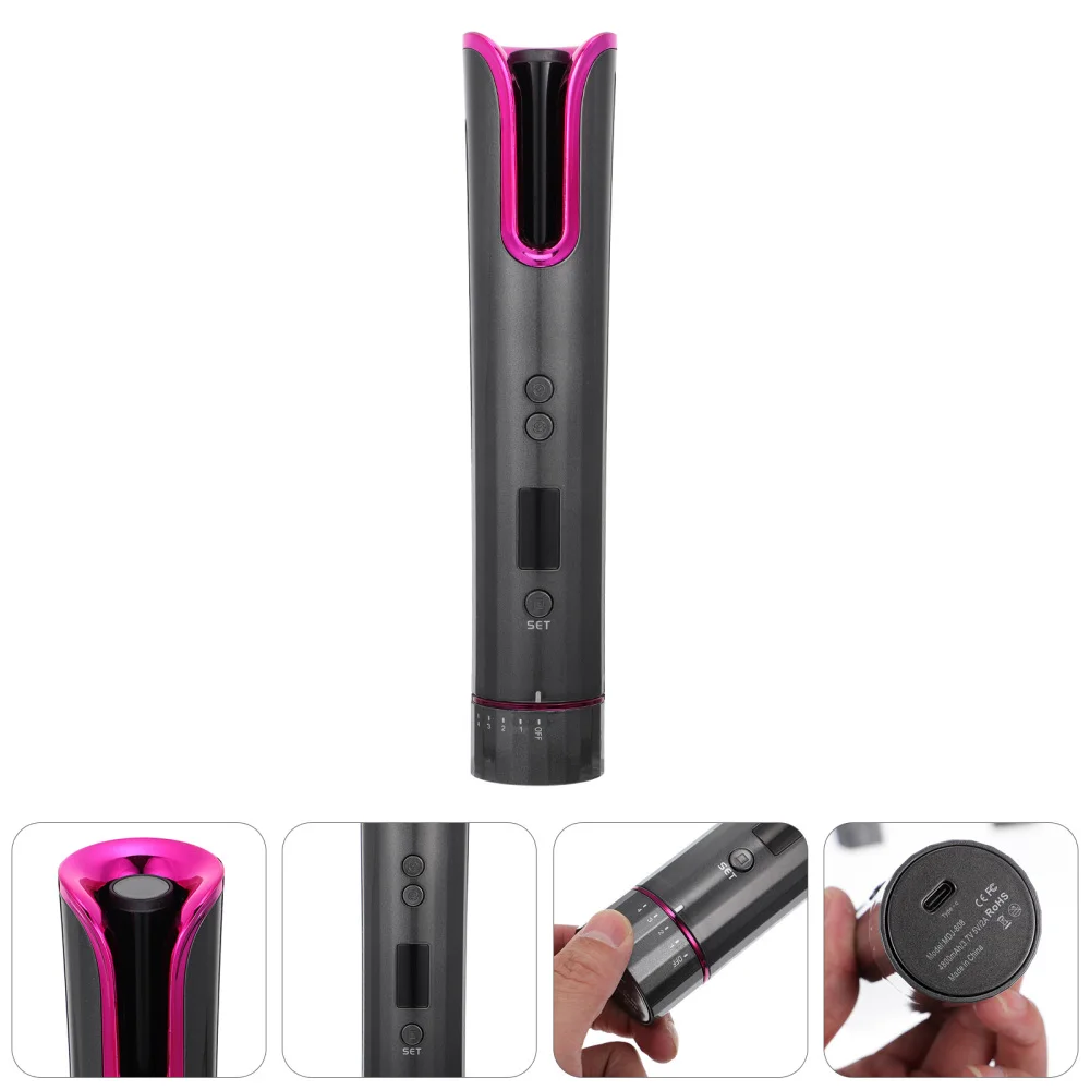 

1 Set Automatic Curling Iron Hair Curler Portable Wireless Hair Curly Machine