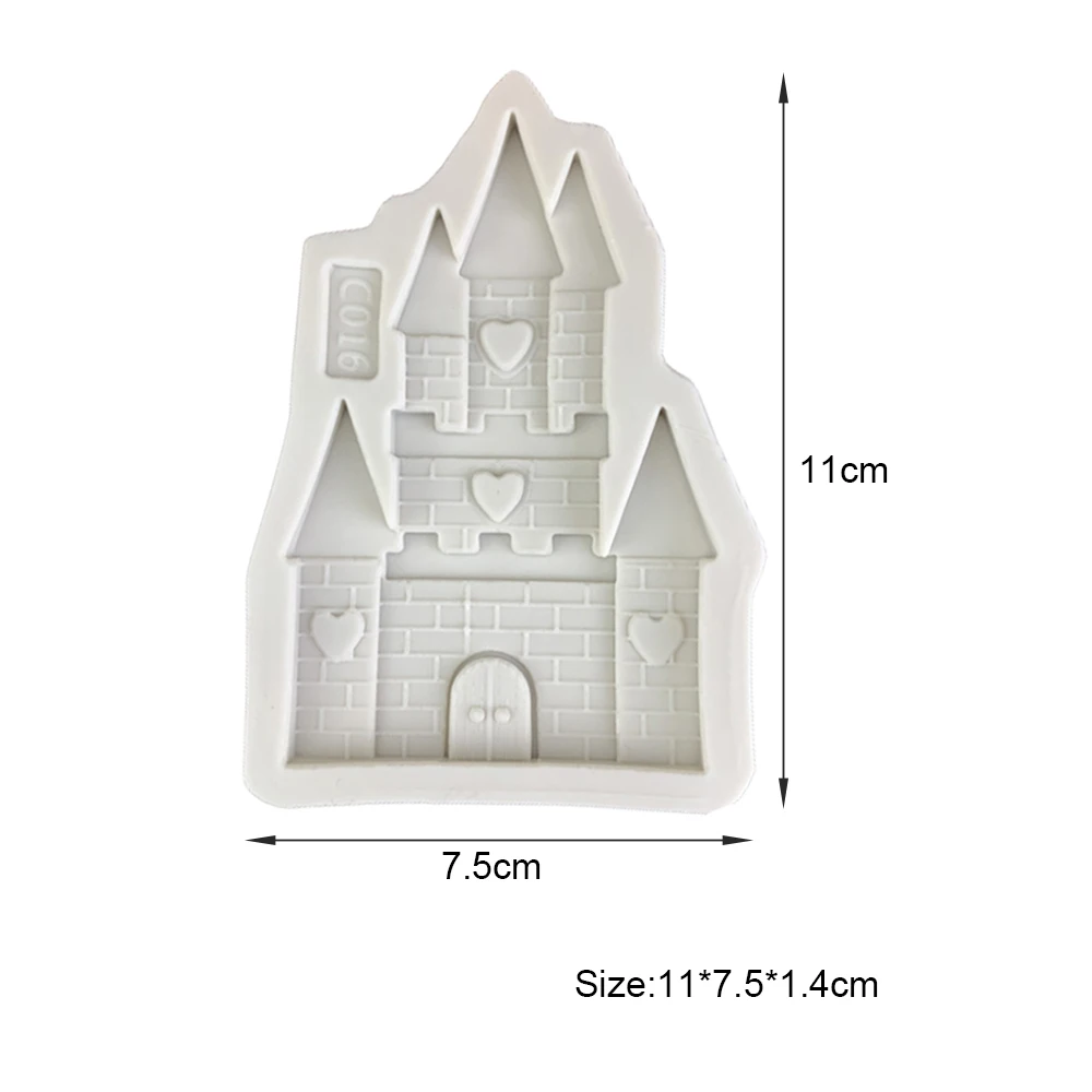 

Cake Decor Mold Epoxy Mold Baking Chocolate Cake Silicone Castle Mold Fairy Tale House
