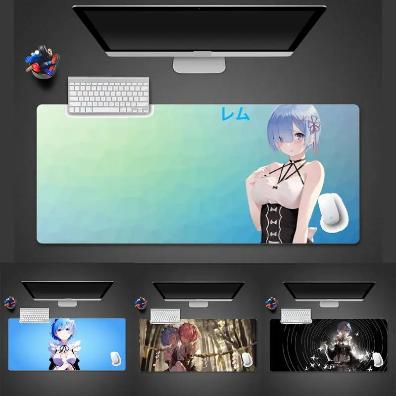

Rem ReLife world zero Cute girl Customized MousePads Computer Laptop Anime Mouse Mat Desk Protect Game Office Work Mouse Mat pad
