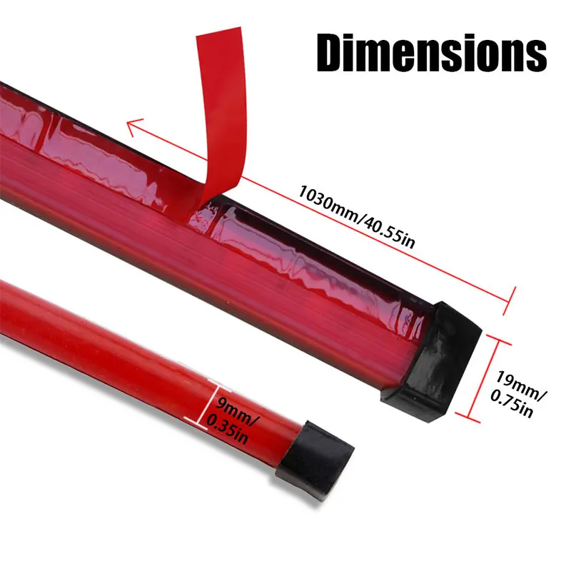 Гибкая светодиодная лента 90 см сигнасветильник лампа для безопасного вождения