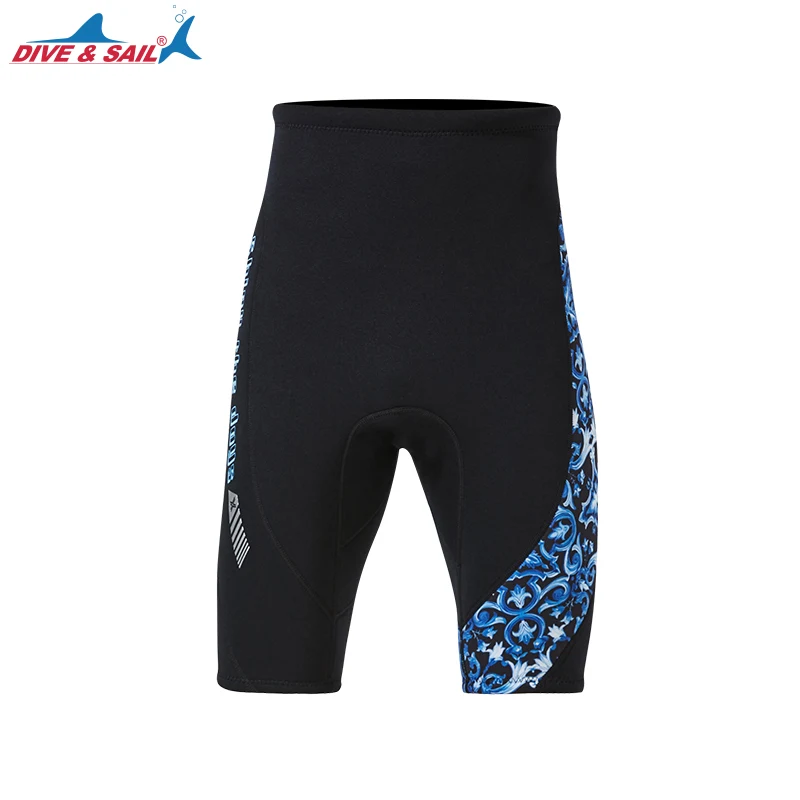 Гидрокостюмы шорты 1 5 мм неопреновые для плавания с принтом мужчин и