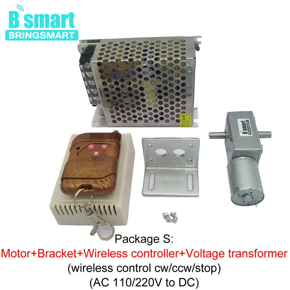Bringsmart JGY 370S червячный мотор редуктор DC 12 В 24 в двигатель постоянного тока двойной
