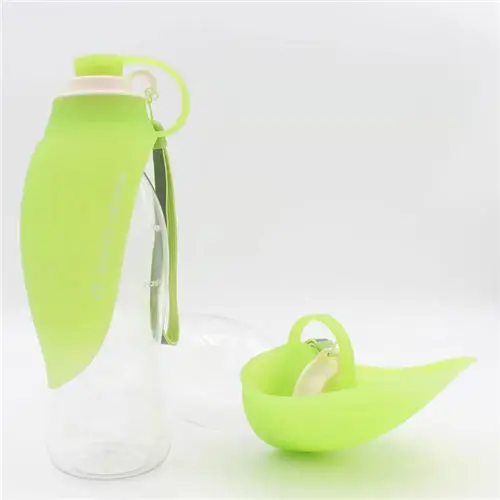 Green Собака путешествия бутылка воды портативный открытый питомец кошка воды питьевой Диспенсер чашка Собачка Щенок ходьба миска питатель водонагреватель для маленькой собаки - Цвет: Green