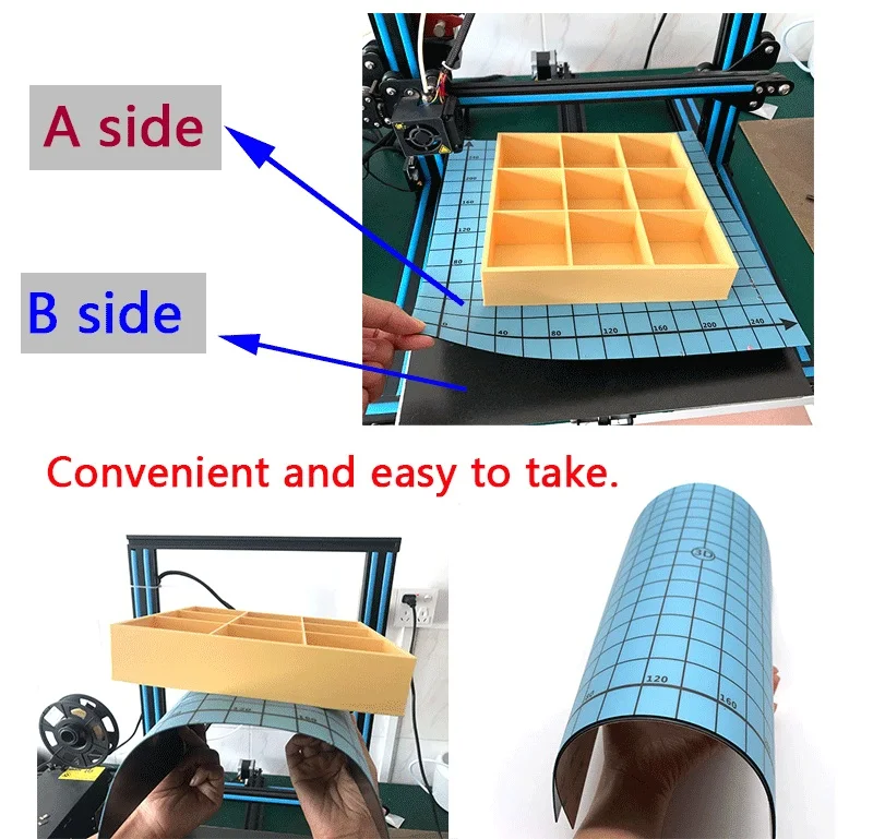 3D-принтер с координатной печатью, CR-10S, магнит, CR-10, магнитная 3D-печать, кровать, сборка поверхности, пластина с подогревом, части кровати, 310x310 мм, 2 шт./лот