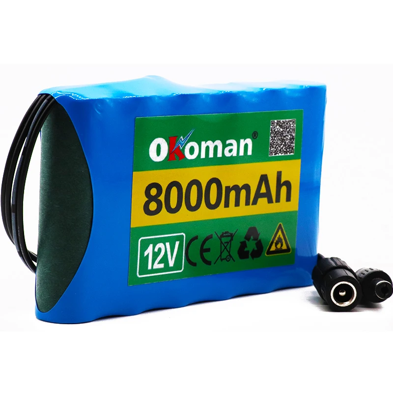 Okoman аккумулятор высокой мощности 8Ah 18650 перезаряжаемый комплект литий-ионных