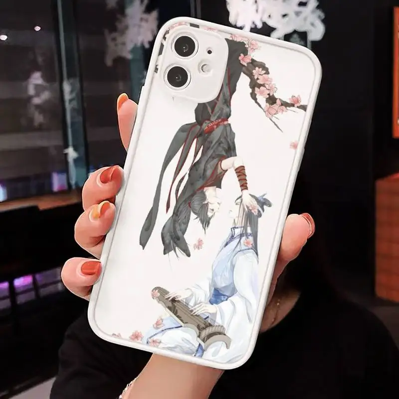 

Anime Mo Dao Zu Shi cute Phone Cases Matte Transparent for iPhone 7 8 11 12 s mini pro X XS XR MAX Plus cover funda