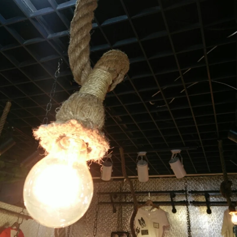 Промышленный подвесной светильник в стиле лофт винтажная лампа для ресторана