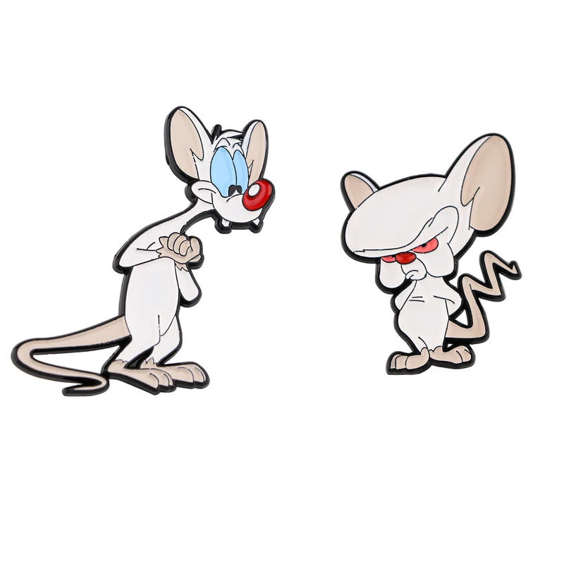 

12 шт./лот E3605, металлические булавки в виде мультяшной мыши, эмалированные Броши для женщин и мужчин, булавка на лацкан, значок на рюкзак, джин...
