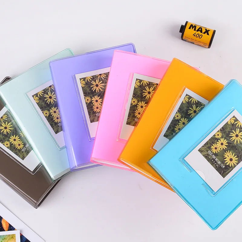 Фотоальбом Instax Mini 64 кармана 3 дюйма конфетный цвет книга для Fujifilm 9 8 7s 90 70 25