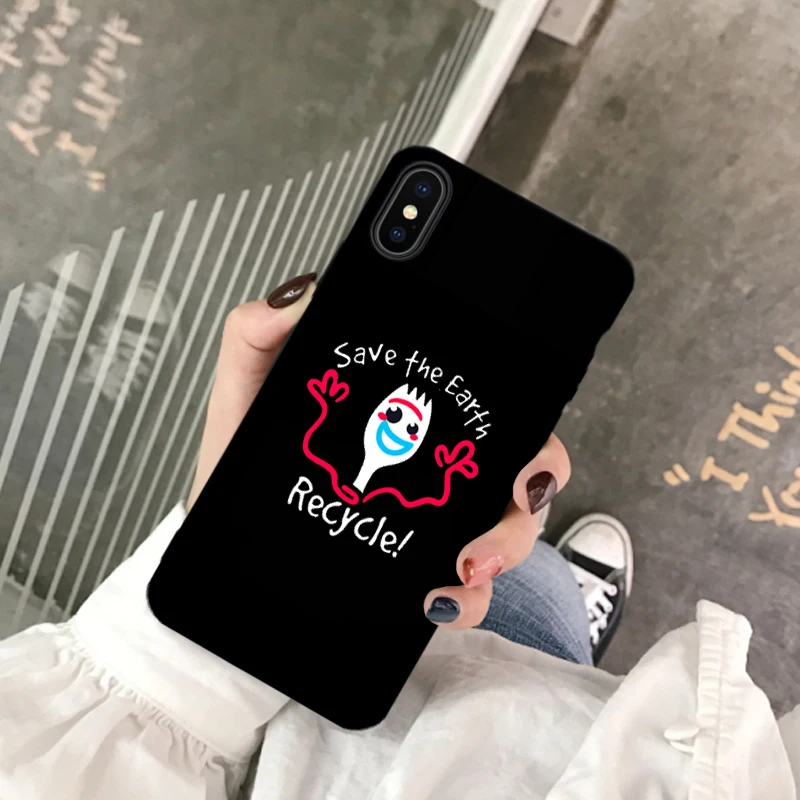 Forky мультфильма «История игрушек», чехол для телефона для samsung Galaxy S10 S9 S8 S7 S6 рlus Lite край мягкая задняя крышка футболка с изображением персонажей видеоигр Coque