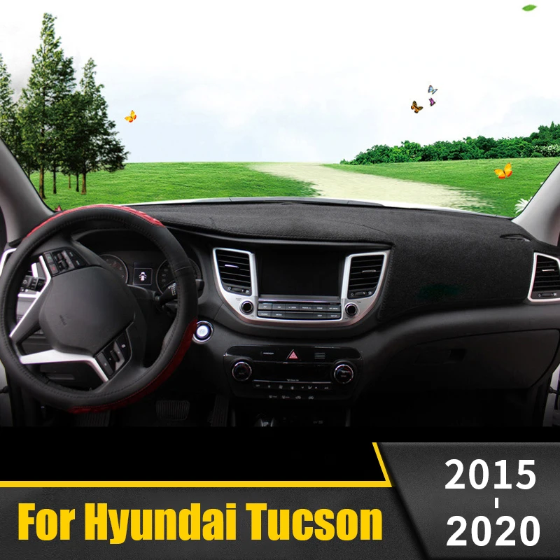 Коврики для приборной панели автомобиля Hyundai Tucson 2015 2016 2017 2018 2019 2020 TL|Лепнина