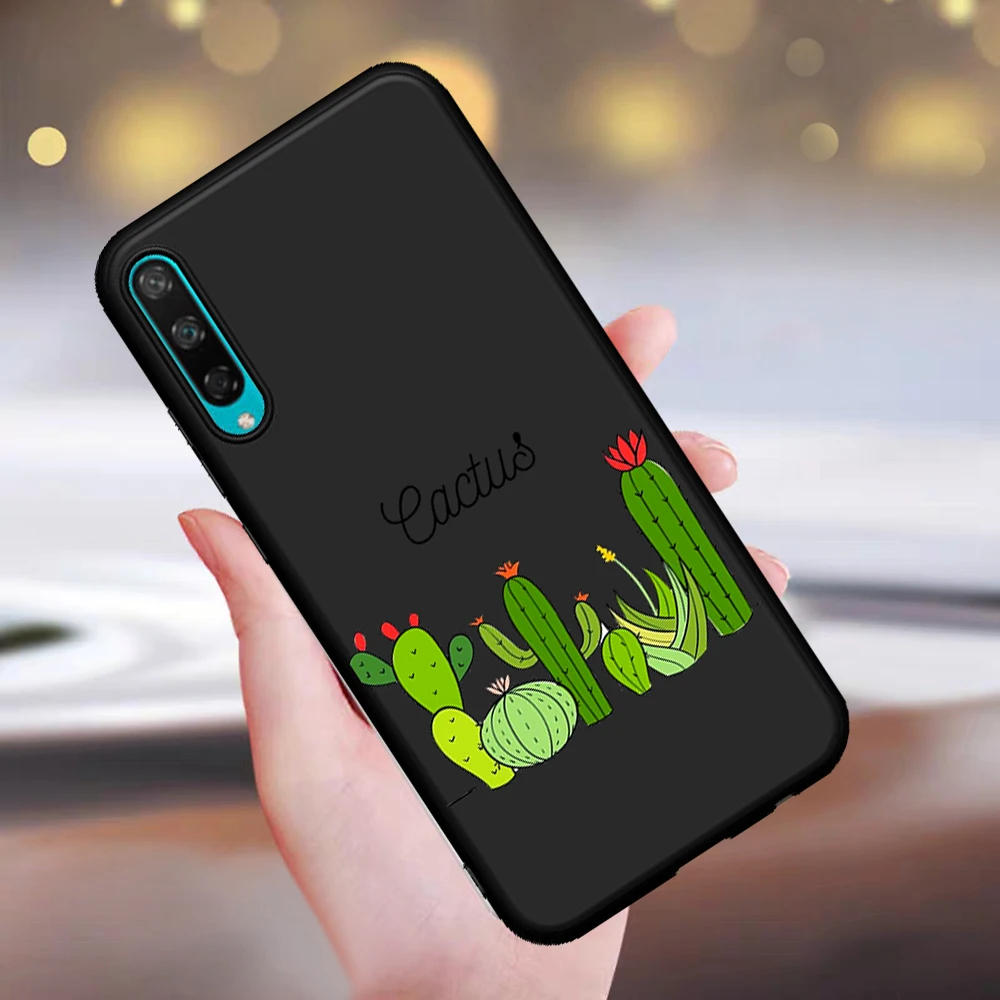 

Cat cactus cartoon cute fashion for Huawei Honor 8 Lite 8X 8C 9X 9 10 Lite 20 Pro V20 10i 20i 8S 8A 30 Pro 30S Phone Case coque