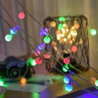 1 2m 3m 6m 10m fairy garland led ball string lights waterproof for christmas tree wedding home indoor decoration battery powered