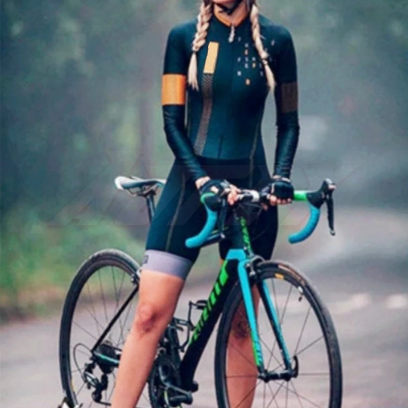 Kafitt длинный рукав Велоспорт Джерси skinsuit 2020 Женская go pro MTB велосипедная одежда opa