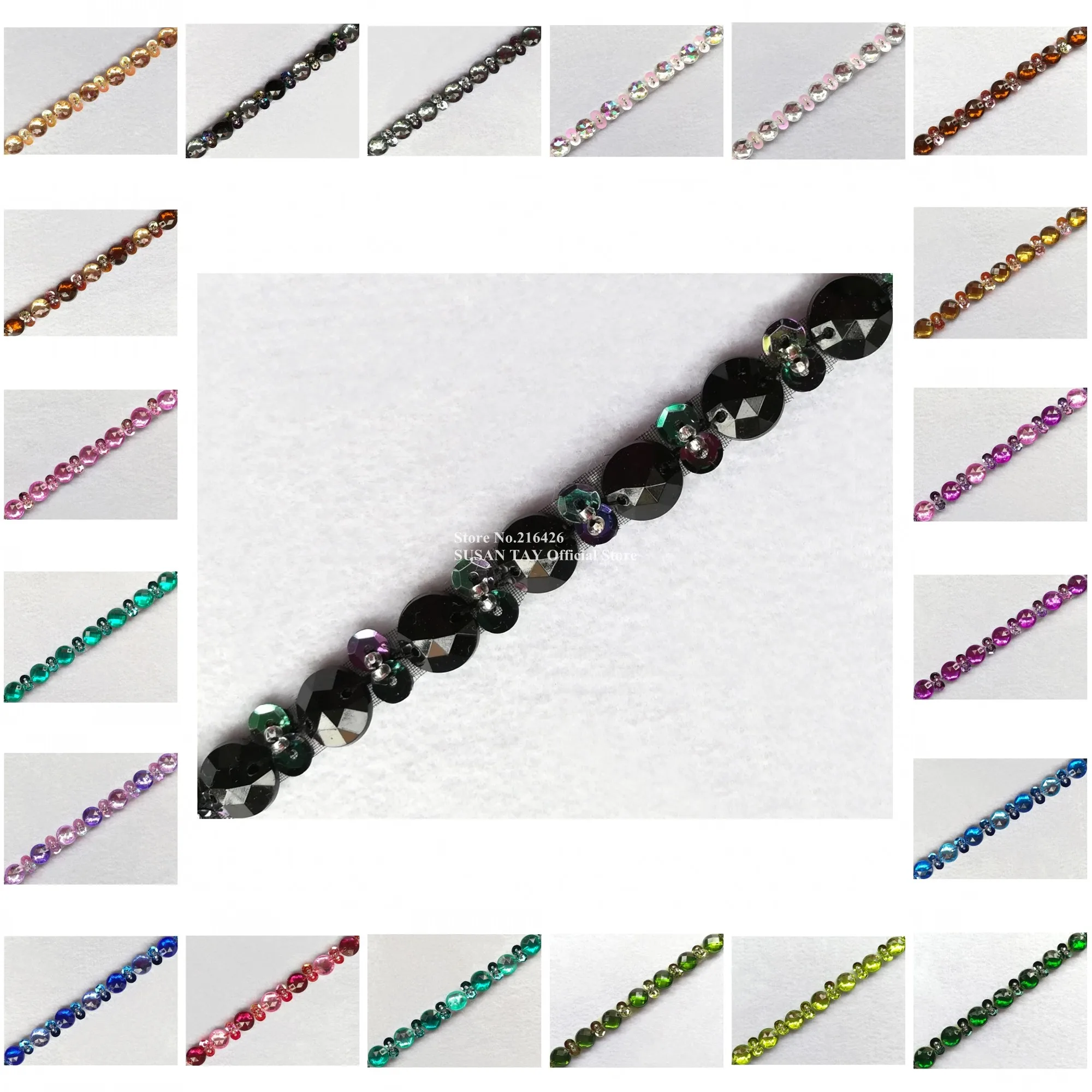 1 ярд х Новинка пришивное черное платье ручной работы с бисером и блестками