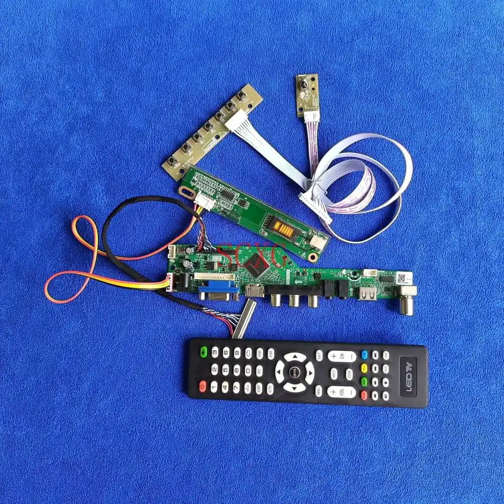

LVDS 30-Pin 1CCFL For LTN141AT02/LTN141AT07/LTN141AT13 HDMI-compatible VGA AV USB Display drive board 1280*800 Kit Analog Signal