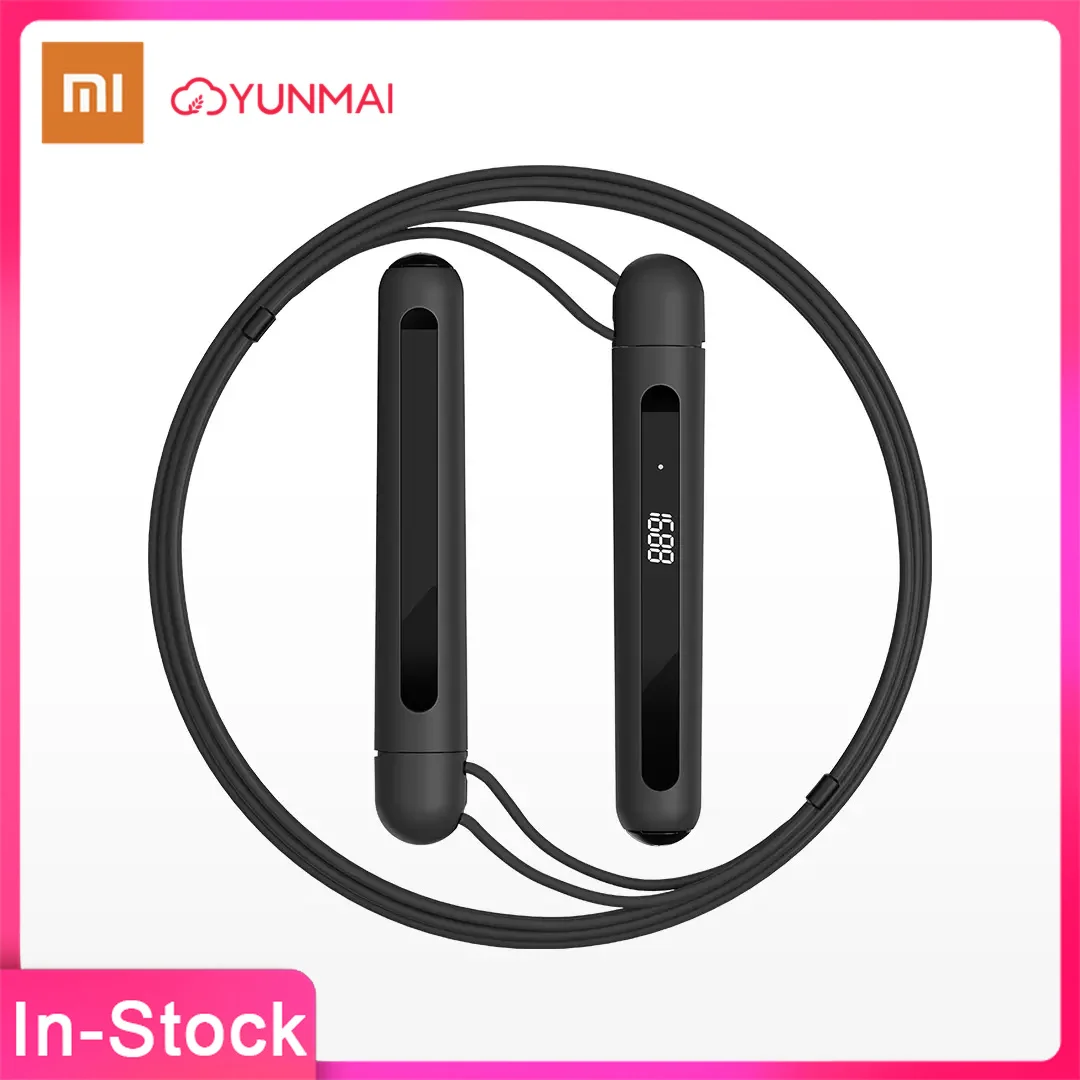 

New Xiaomi Youpin YUNMAI Smart Training Skipping Rope APP Data Record USB Rechargeable Adjustable Wear Resistant Rope Jumping