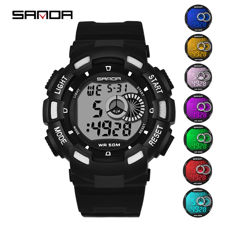 

Sanda Children Watches Boys And Girls Gifts Student Sports Wristwatch Alarm Cock Luminous Mode Digital Watch Relogio Infantil