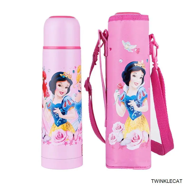 Princ Disney, 500 мл, детский термос, бутылочки с чашкой, Детская кружка для воды для мальчиков и девочек, Изолированная чашка для кормления,, зимняя, новая, школьная, портативная, Термочашка с Микки-Минни, прямые бутыл - Цвет: Princ