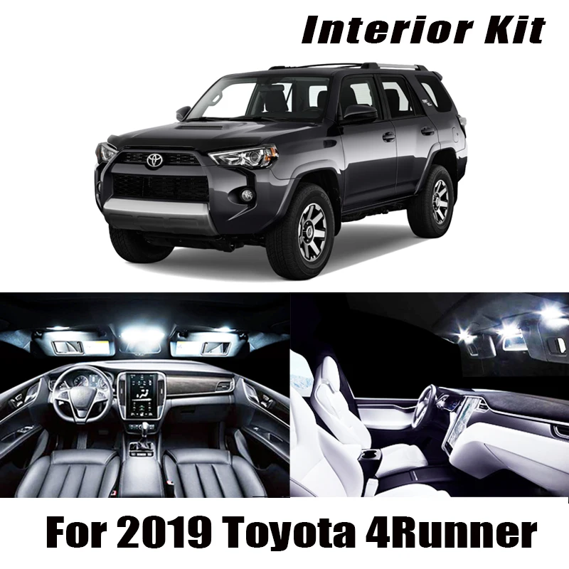 Комплект светодиодных светильников для салона 16x Canbus без ошибок Toyota 2019 4 бегуна