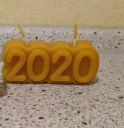 QT0169 PRZY силиконовая форма новогодние формы ручной работы 2020 цифровые для мыла