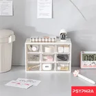 Настольный ящик для хранения ювелирных изделий, 9 ячеек, пластиковый ящик для хранения жемчужных бусин, косметика, серьги, Органайзер