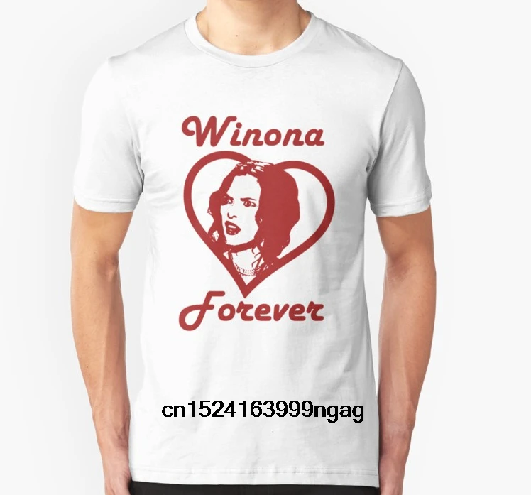 Модная крутая Мужская футболка женская забавная Winona Ryder-Winona Forever индивидуальная