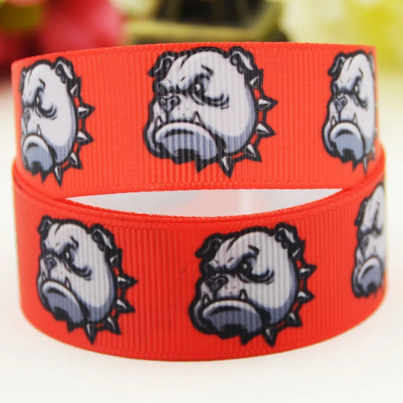 

22mm 25mm 38mm 75mm Dog Cartoon pattern printed Grosgrain Ribbon party decoration 10 Yards X-03969